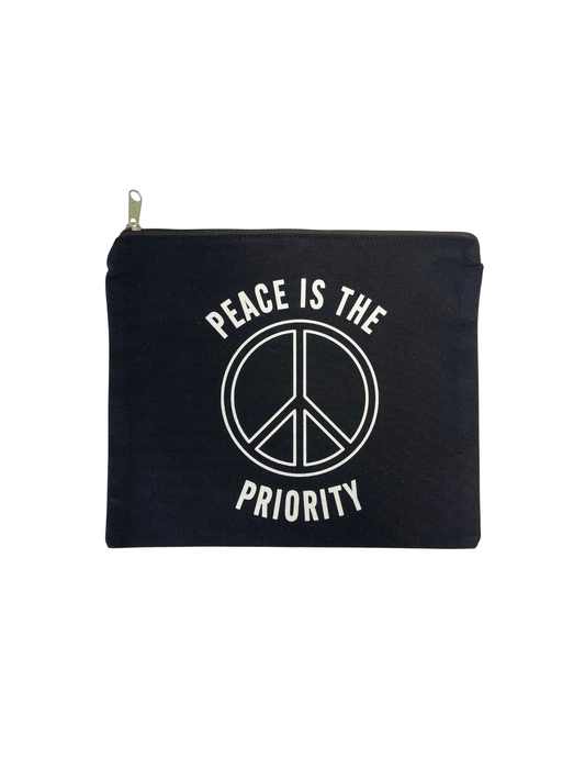 Peace Is The Priority Pouch With Zipper